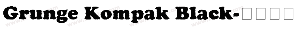 Grunge Kompak Black字体转换